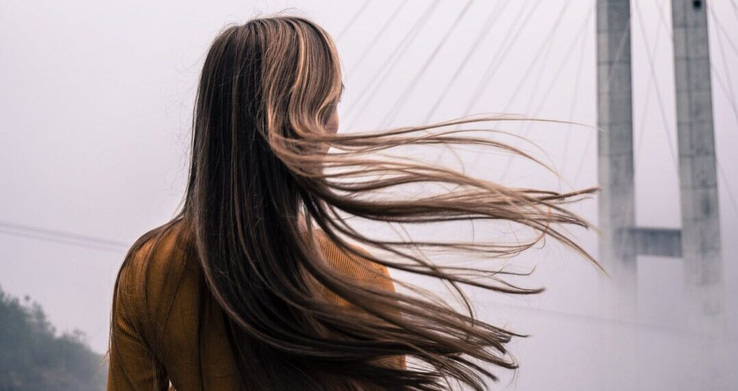 woman with beautiful hair