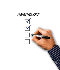 a checklist