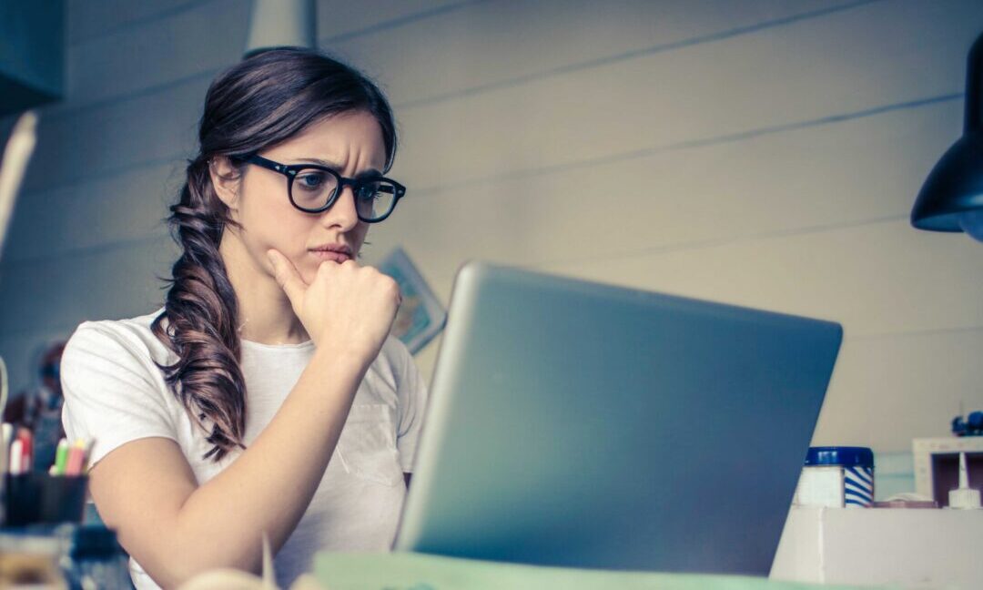 woman browsing the internet