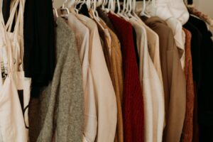 clothes in the closet